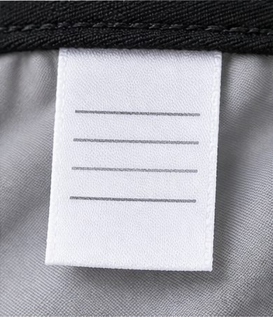 Printed Care Label