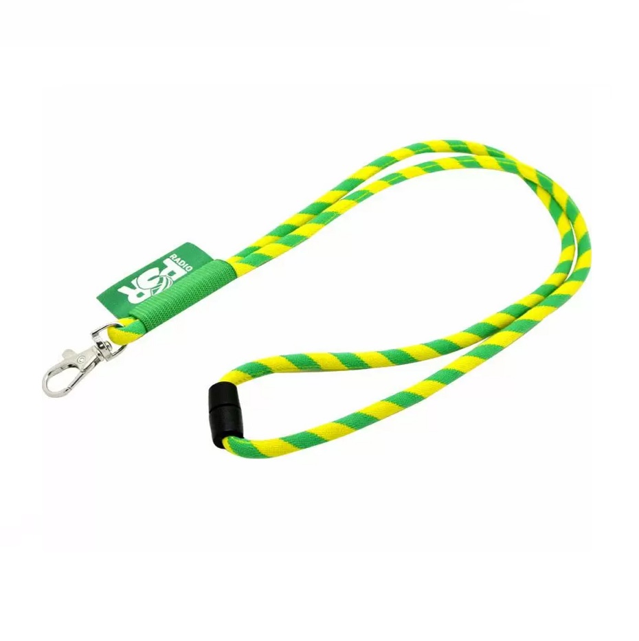 Round Jacquard Cord Lanyard
