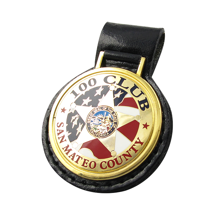 Leather Key Fobs with Emblems