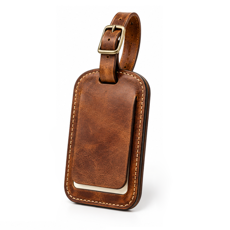 Genuine Leather Luggage Tag
