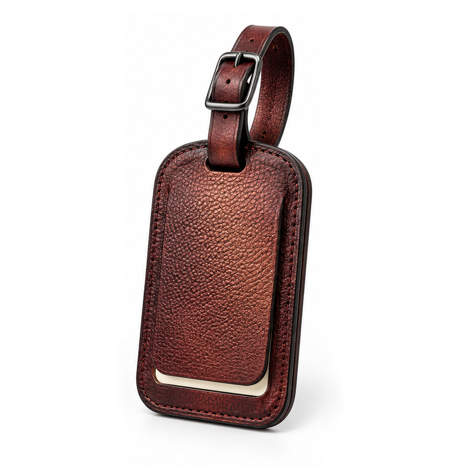 Specialty Finishes Leather Luggage Tag