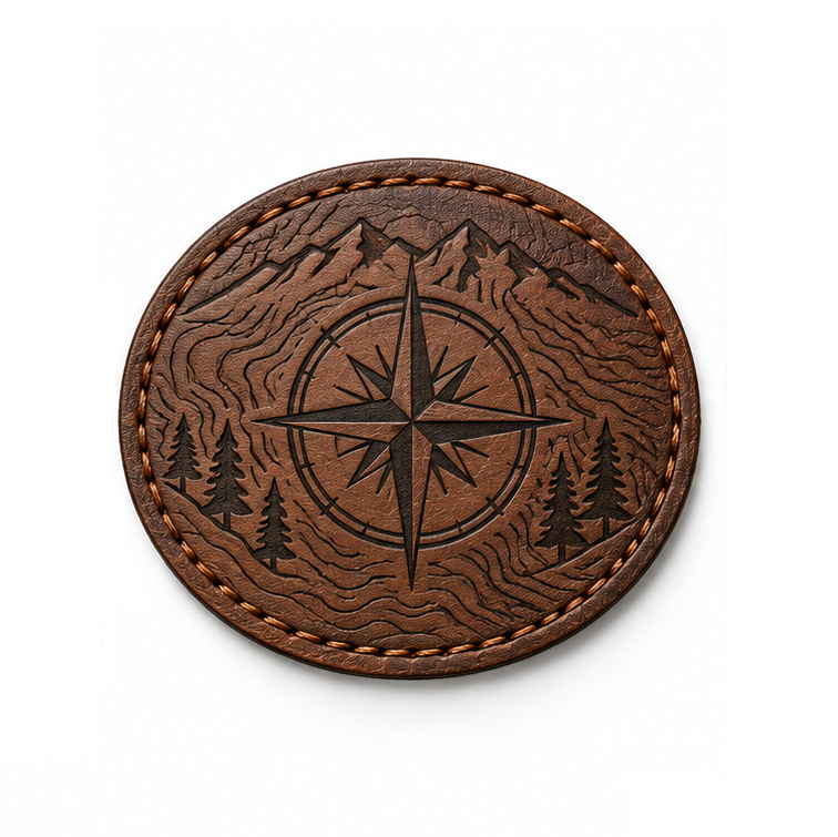 Laser-Engraved Leather Patches