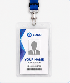 Vertical Transparent Badge Holder
