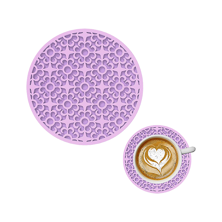 Raised Logo Silicone Coasters