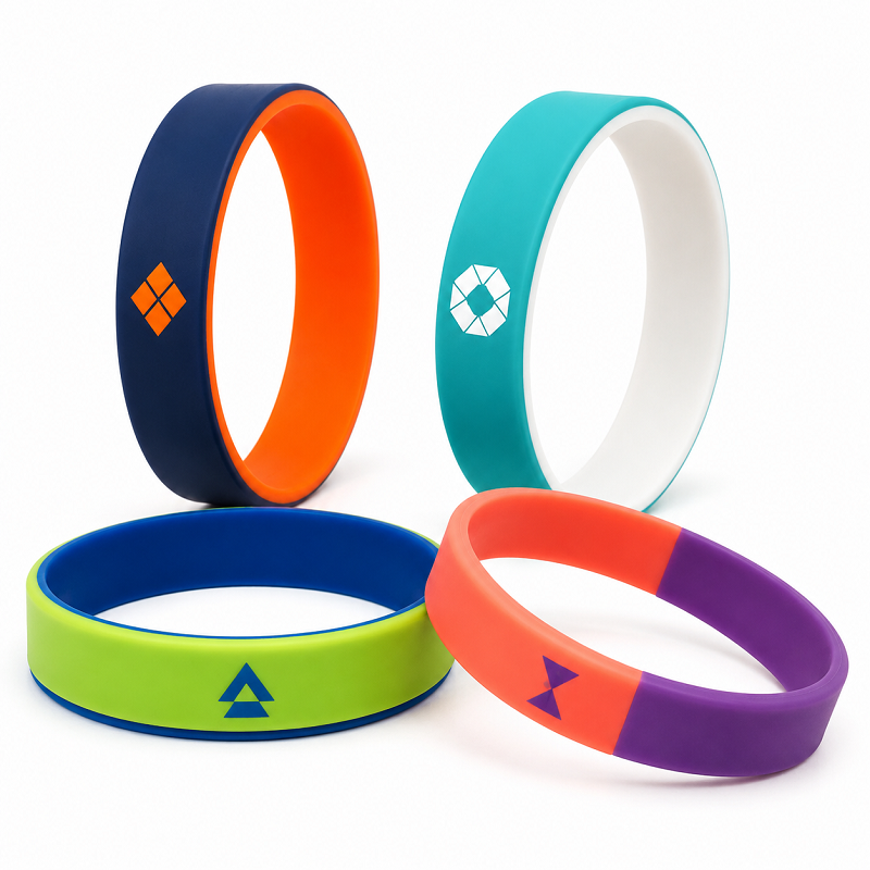 Two-Color Silicone Bracelets