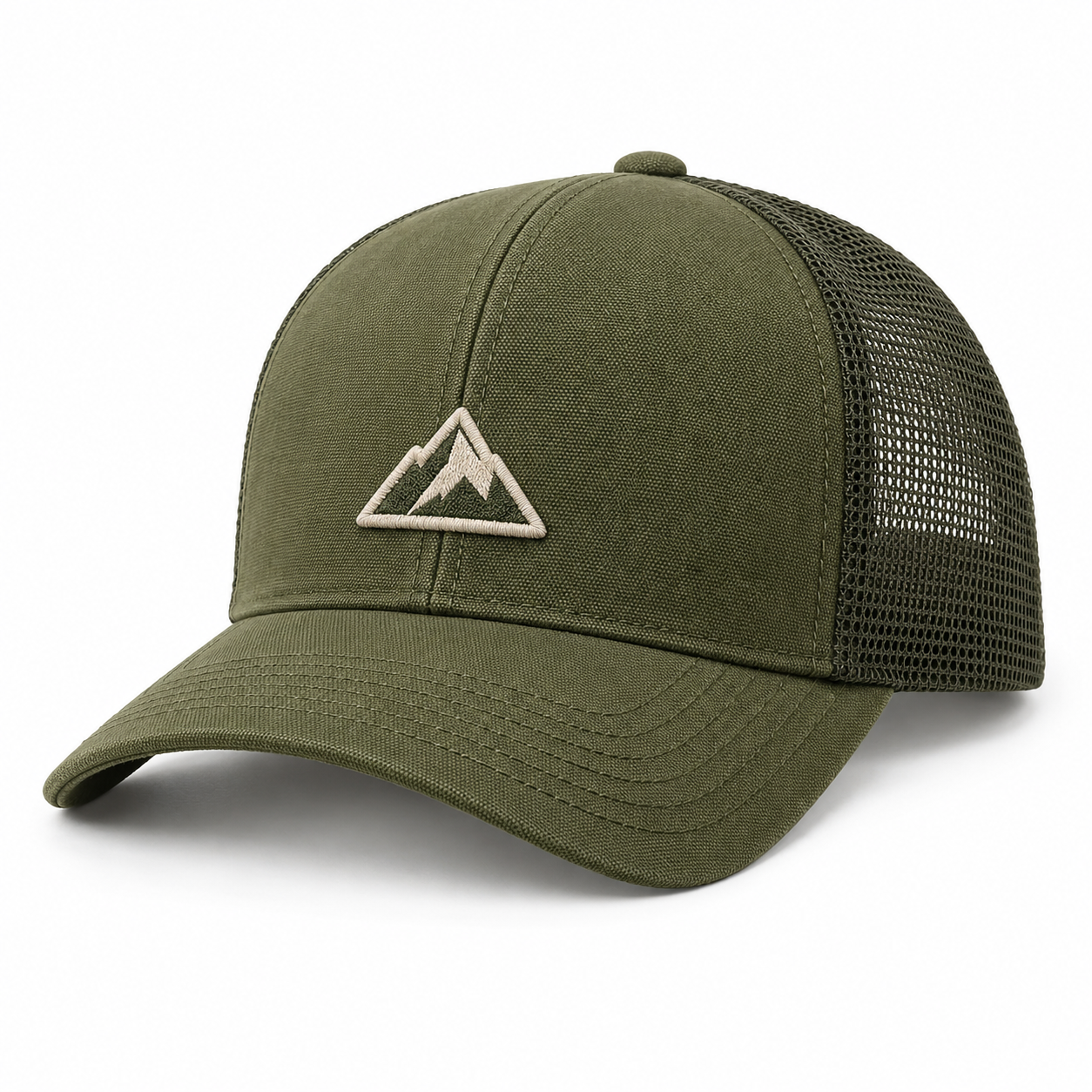 Fabric Front Trucker Caps