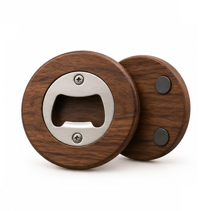 Wooden Bottle Opener Magnets