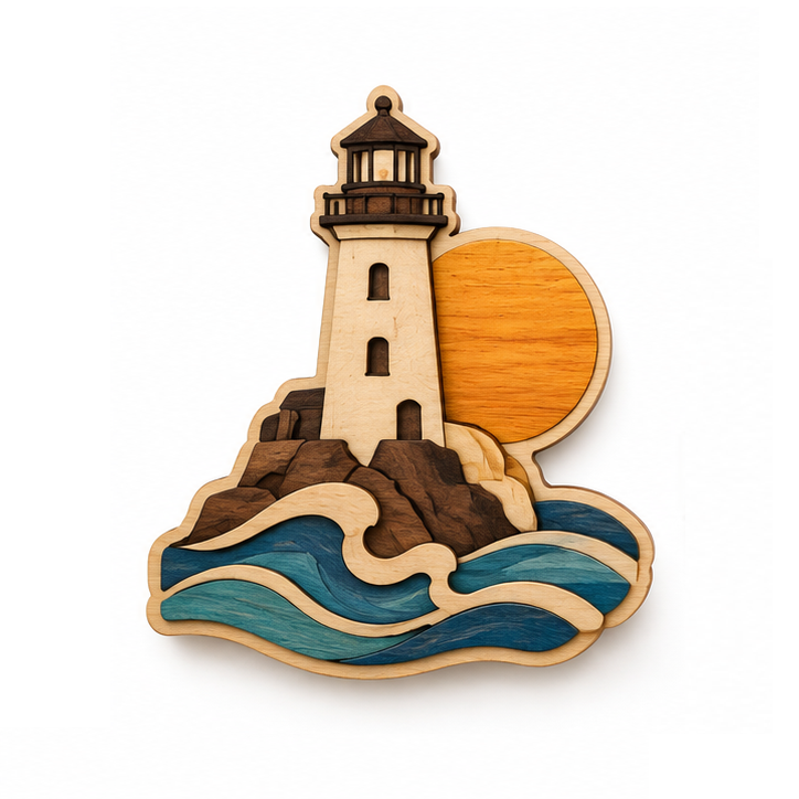 Wooden Tourist Souvenir Magnets