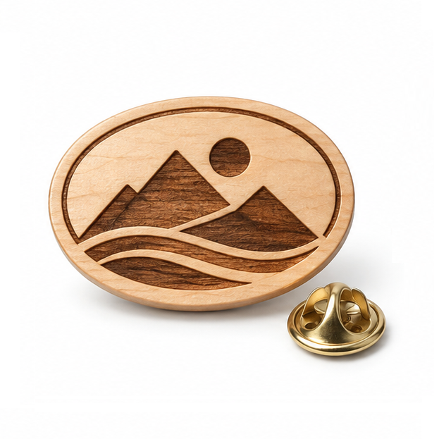 Corporate Logo Wooden Pins