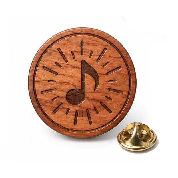 Wooden Event Badge Pins