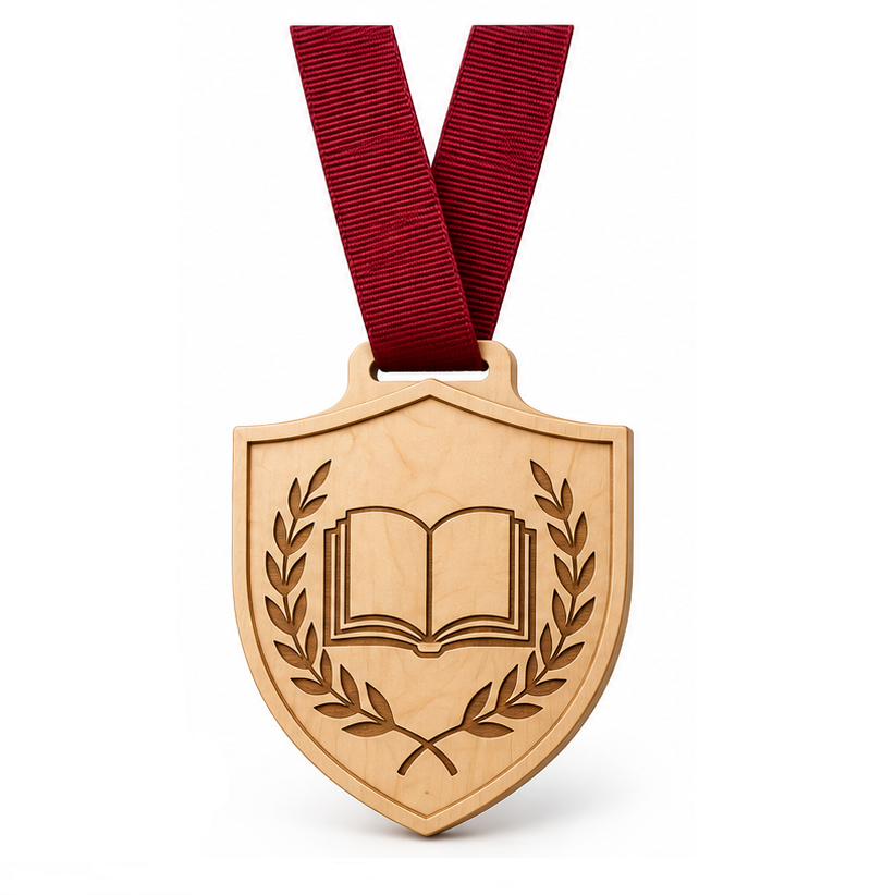 Wooden Academic Medals
