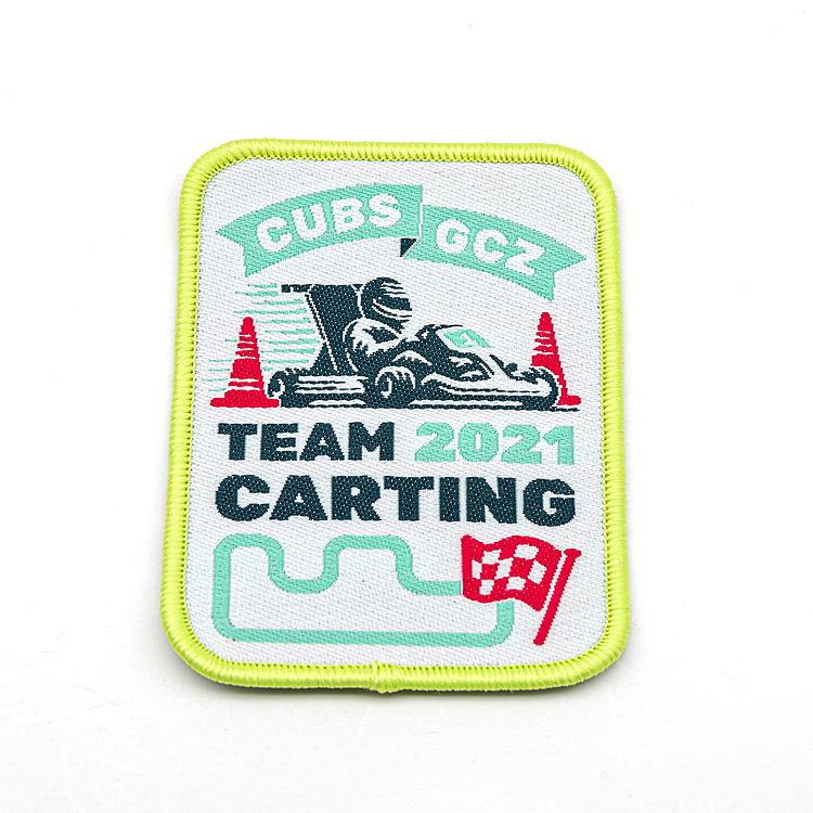 Merrowed Border Woven Patches