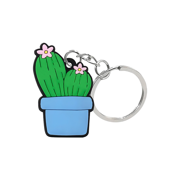 Single-Sided 2D PVC Keychains