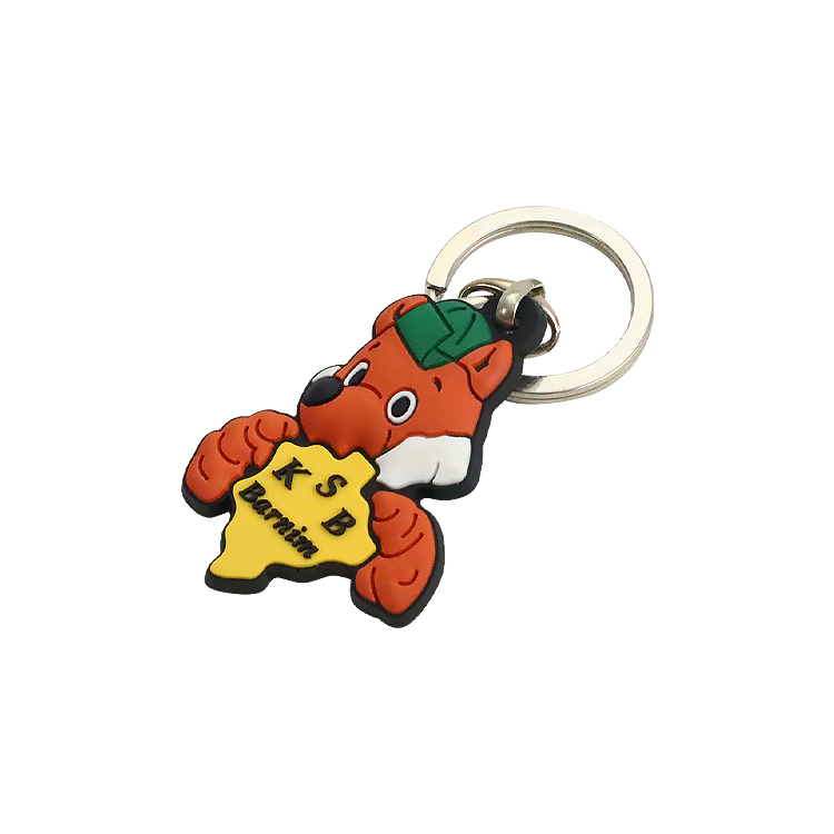 Single-Sided 3D PVC Keychains