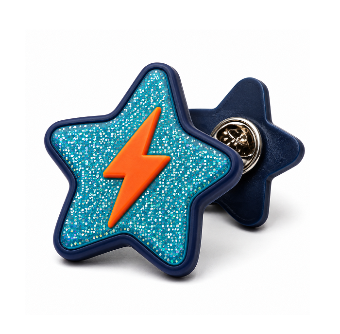 Glitter PVC Pins