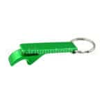 Green plastic whistle keychain for promotional giveaways and branding. Perfect for sports events, corporate gifts, and recognition awards. Customizable with logo or message.