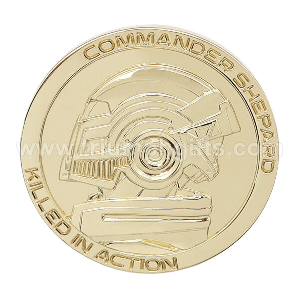 3D Gold Plated Custom Challenge Coins - Image 4