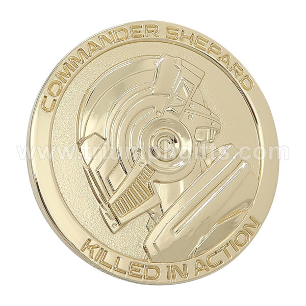 3D Gold Plated Custom Challenge Coins - Image 2