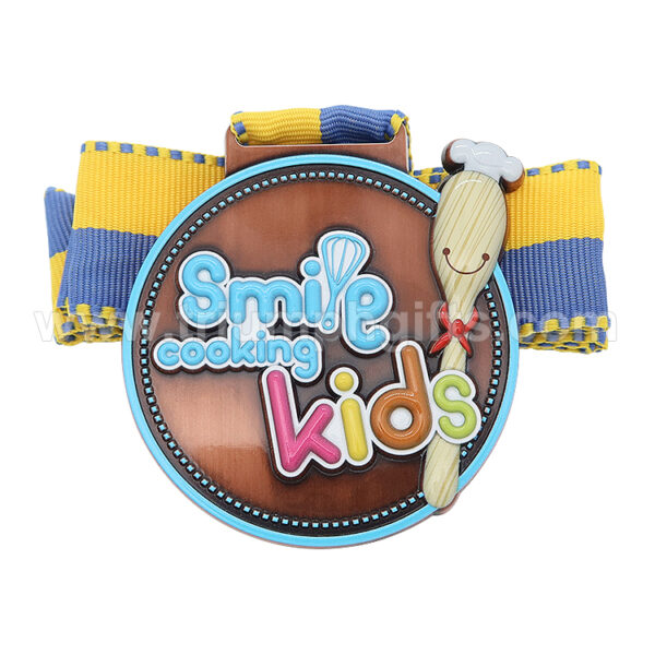 Custom Kid Metal Medal with UV Printing - Image 2