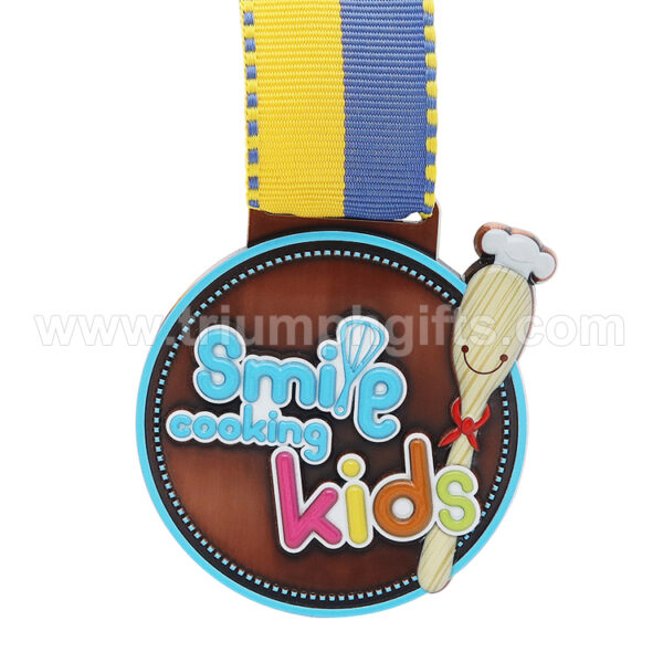 Custom Kid Metal Medal with UV Printing - Image 3