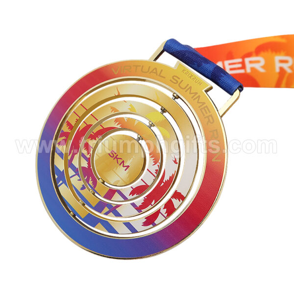 Custom Rotating Medals with Full-Color Printing - Image 3