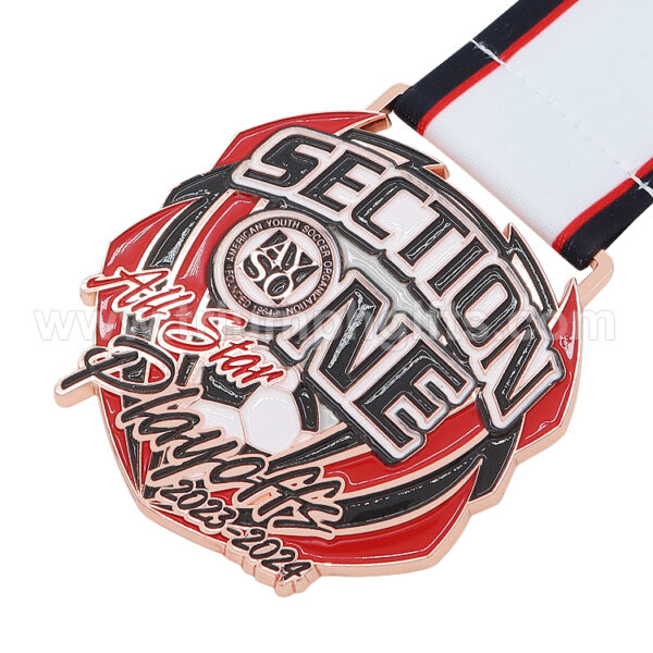 Custom Soccer Medals with Logo - Image 2