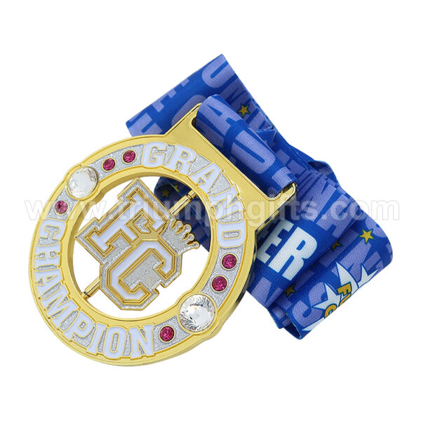 Custom Rhinestone Award Champion Medals - Image 3