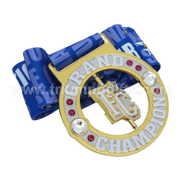 Custom Rhinestone Award Champion Medals - Image 4