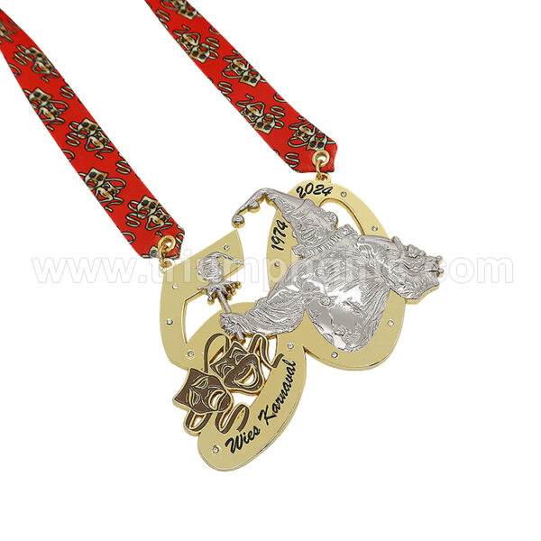 Custom Two Tone Silver Gold Plated Medals - Image 2