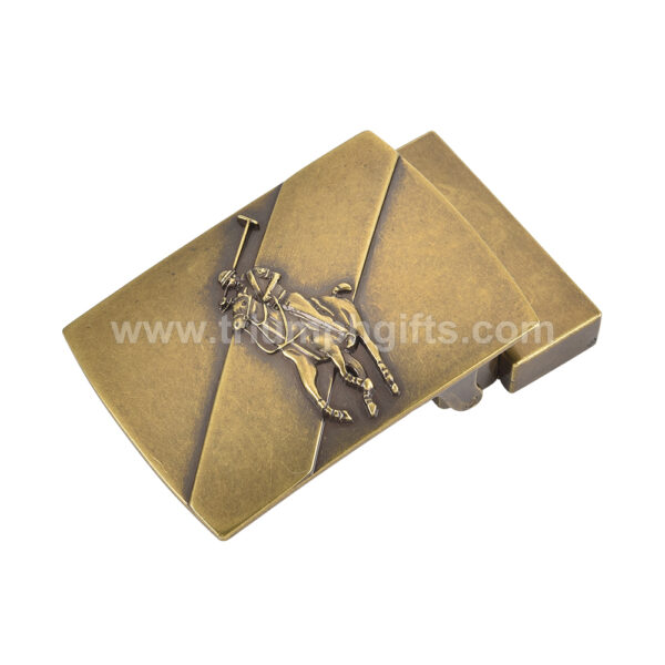Custom Antique Finish Belt Buckle - Image 2