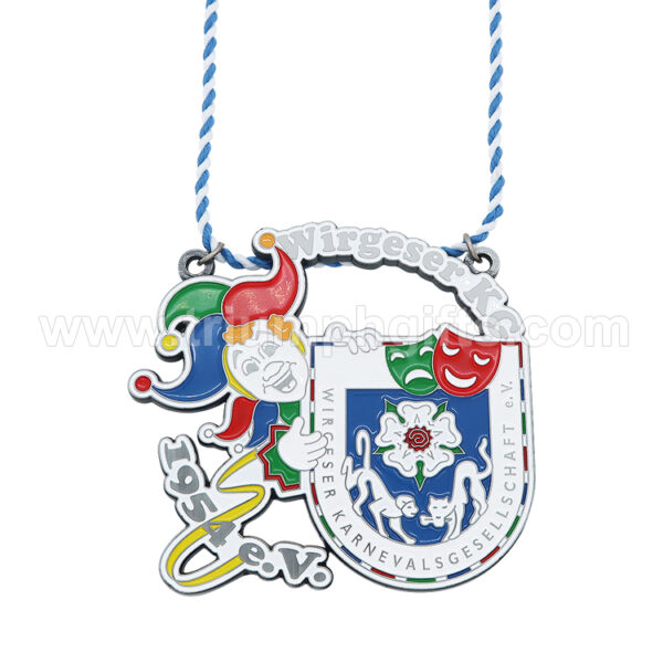 Custom Carnival Medal with Colorful Enamel - Image 4