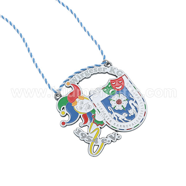 Custom Carnival Medal with Colorful Enamel - Image 3