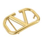 Polished gold-colored belt buckle with a sleek design and sturdy construction. Perfect for custom promotional products, awards, and recognition in sports, corporate events, or personal gifts.
