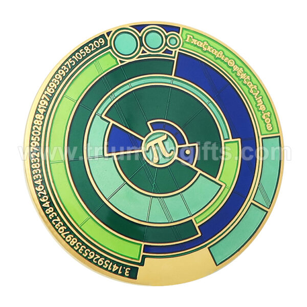 Custom Challenge Coins with Translucent Colors
