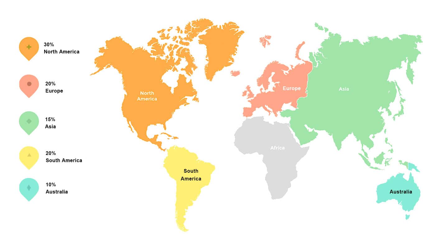 Triumph Gifts global market map
