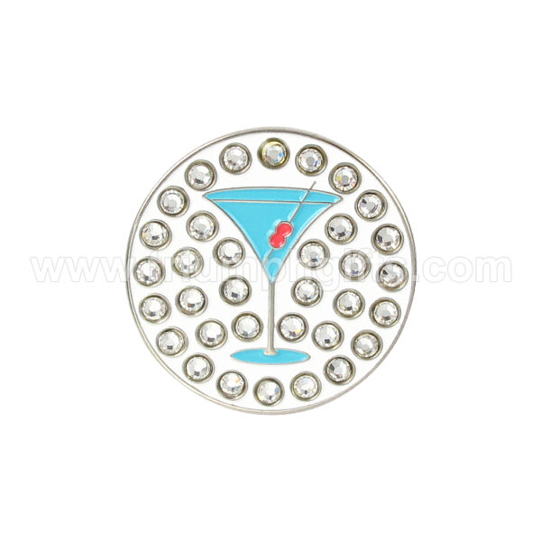 Custom Golf Ball Markers with Rhinestones - 图片 2