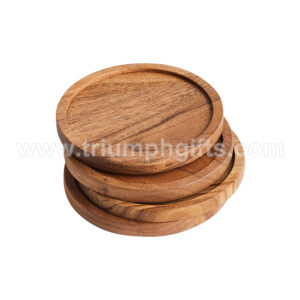 Laser-Engraved Wooden Coasters