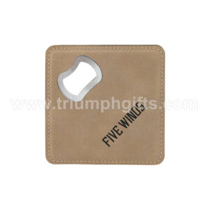 Leather Coaster Openers