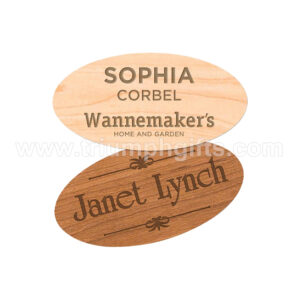 Personalized Wooden Name Tags