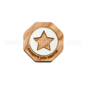 Wooden Pin Badges
