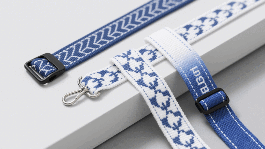 Branded custom lanyards with logos in various colors – bulk OEM order from factory
