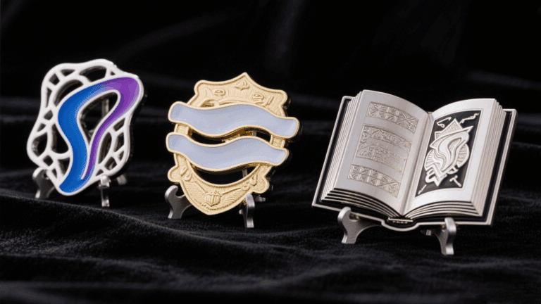 High-quality custom pin badges for branding, events, and promotional giveaways