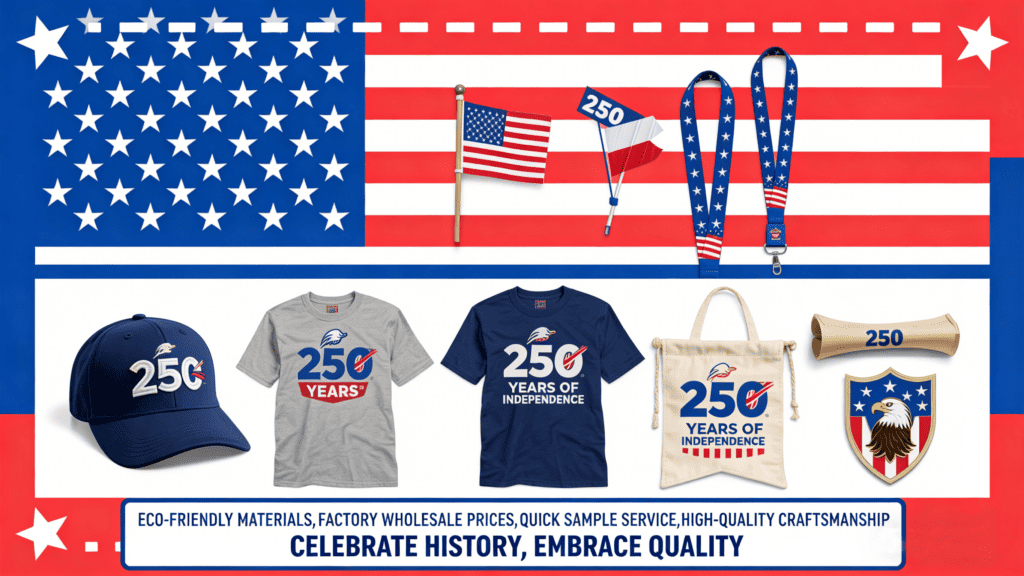 America 250 custom promotional products